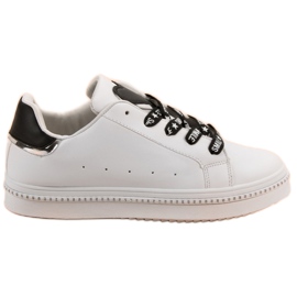 Chaussures de sport à lacets blanche Chaussures de sport à lacets blanche