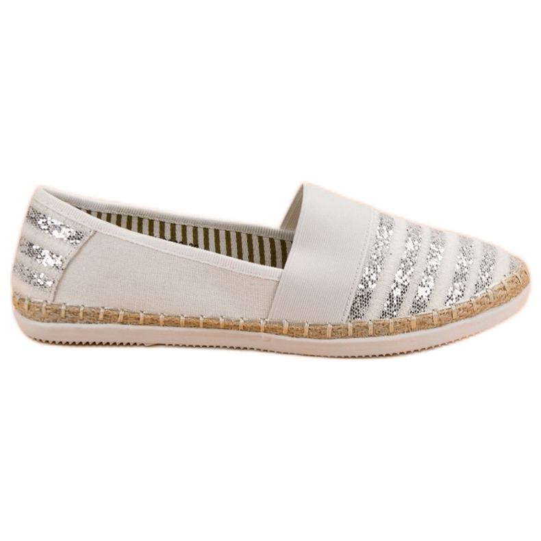 Kayla Espadrilles Brillantes blanche