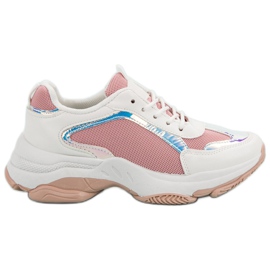 Renda Baskets à la mode blanche rose