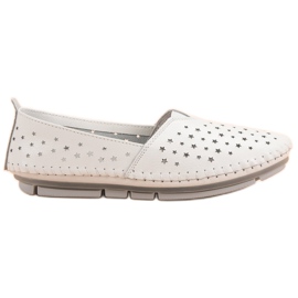 Kylie Chaussures en cuir pour femmes blanc