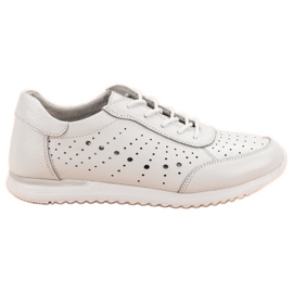Kylie Chaussures en cuir blanc