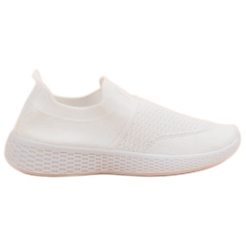 Weide Chaussures textiles à la mode blanche