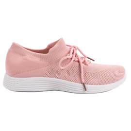 Chaussures de sport textiles rose Chaussures de sport textiles rose