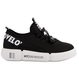 Chaussures de sport avec manchette Love le noir Chaussures de sport avec manchette Love le noir