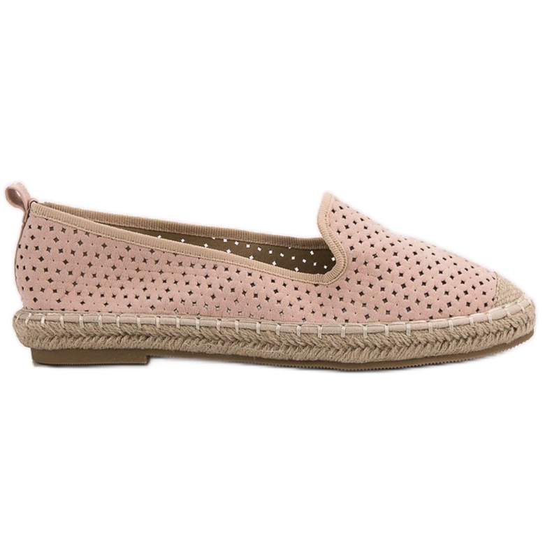 Lucky Shoes Seigneurs Ajourés Poudre rose