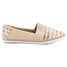 Kayla Espadrilles Brillantes jaune