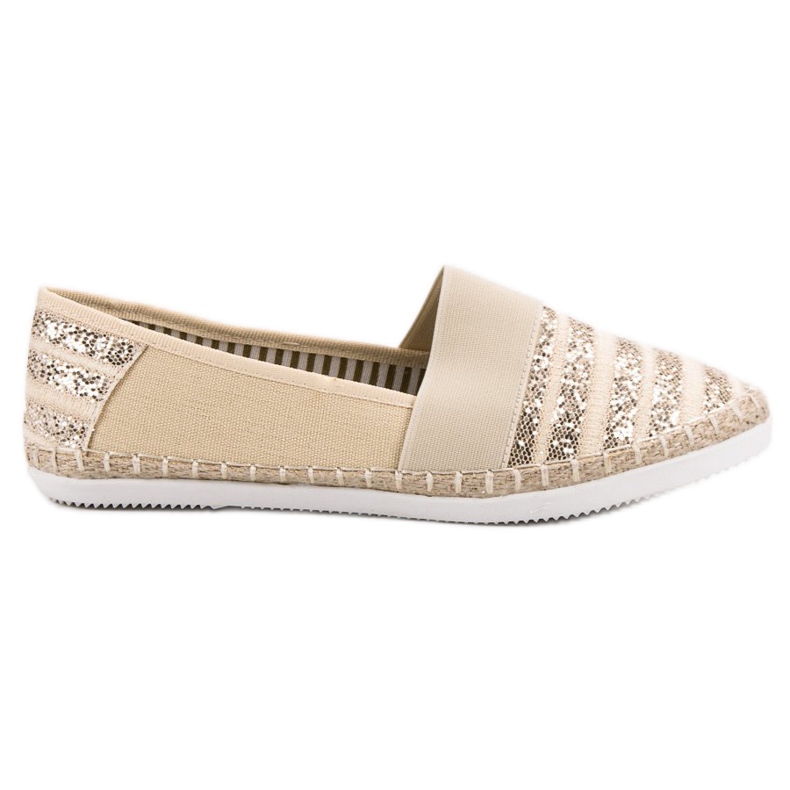 Kayla Espadrilles Brillantes jaune