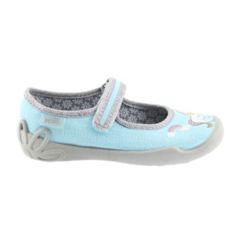 Chaussures enfant Befado 114X331 konik bleu gris