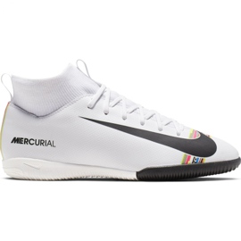 Chaussures d'intérieur Nike Mercurial Superfly X 6 Academy Ic Jr AJ3110-109 multicolore blanche