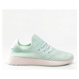 Adidas Deerupt Runner W Turquoise Chaussures Blanc Clair Orange multicolore Adidas Deerupt Runner W Turquoise Chaussures Blanc Clair Orange multicolore