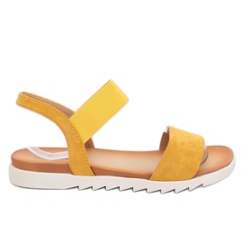 Sandales pour femmes jaunes 9001 Jaune