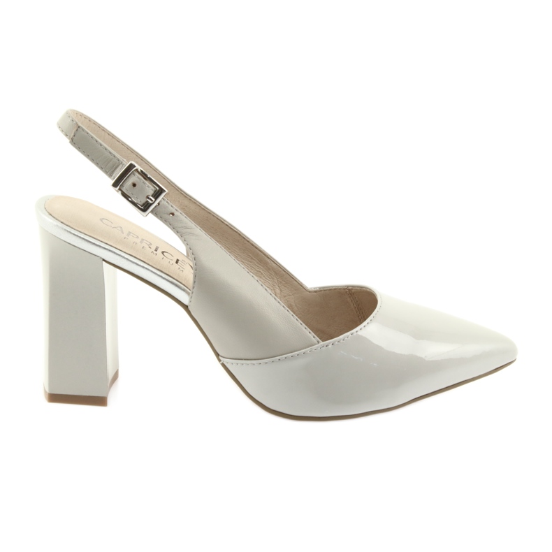 Sandales grises pour femmes sur le poteau Caprice 29604