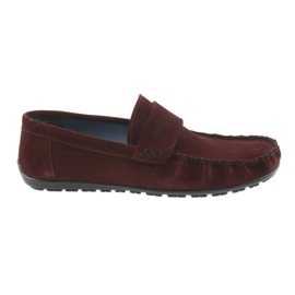 Nikopol Muis de bordeaux en cuir masculin1688 rouge