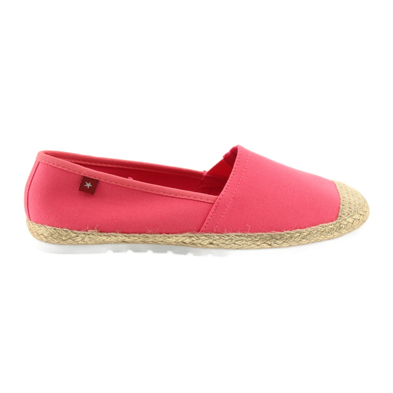 Big Star Espadrilles féminines 274731 Pink-Coral rose