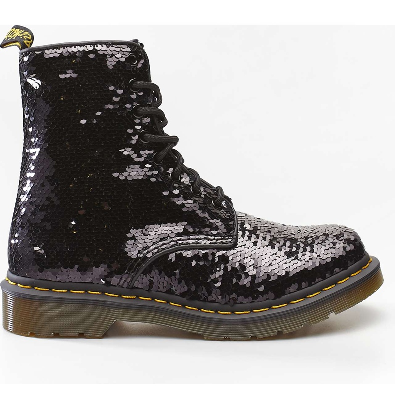 Dr. Martens 1460 Pascal Paillettes Réversibles Noir Argent Paillettes le noir