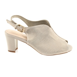 Sandales sur le poteau Sergio Leone 800 beige doré