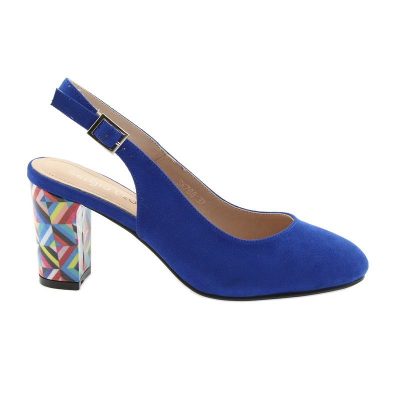 Sandales sur le poteau Sergio Leone 788 micro indigo bleu