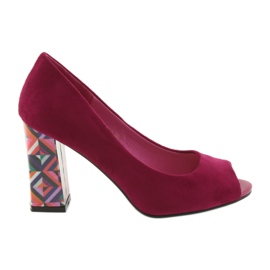 Escarpins en daim Sergio Leone 133 fuchsia rose