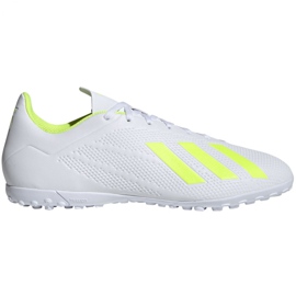 Chaussures de foot Adidas X 18.4 Tf M BB9414 blanche blanche Chaussures de foot Adidas X 18.4 Tf M BB9414 blanche blanche