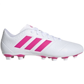 Chaussures de football Adidas Nemeziz 18.4 FxG M D97990 multicolore blanc