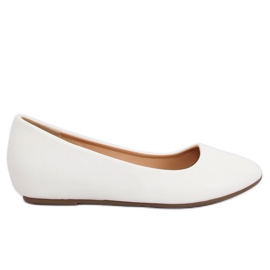 Ballerines compensées blanc 7849-P Blanc