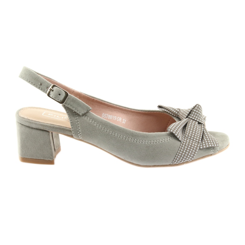 Sandales noeud Filippo 788 gris / pois Sandales noeud Filippo 788 gris / pois