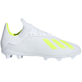 Chaussures de foot Adidas X 18.3 Fg Jr BB9372 multicolore blanche