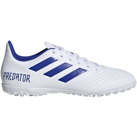 Chaussures de foot Adidas Predator 19.4 Tf M D97971 blanche blanche