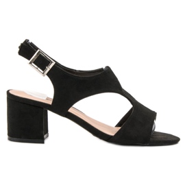 Queen Vivi Sandales en daim noir