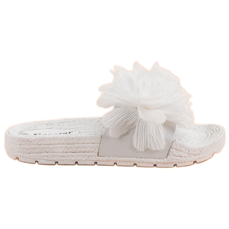 Seastar Chaussons Blancs à Fleurs blanche