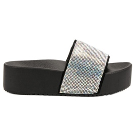 Marquiz Pantoufles À La Mode Sur La Plateforme noir gris