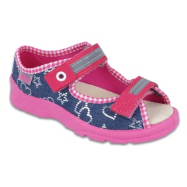 Chaussures enfant Befado 869X133 bleu rose bleu marine