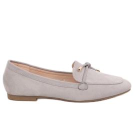 Gris Mocassins femme gris 7115-P Gris