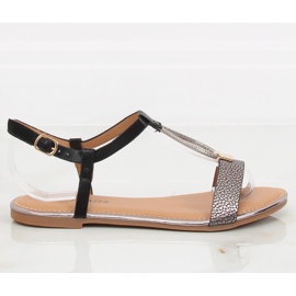 Sandales noires pour femmes WL014 Noir le noir