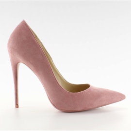 Talons hauts en daim classique 5005 Rose II-GAT