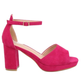 Sandales à talons fuchsia 6952-GL Fushia rose
