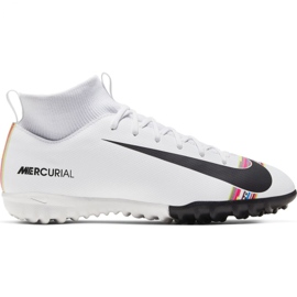 Chaussures de football Nike Mercurial Superfly X 6 Academy Tf Jr AJ3112-109 multicolore blanche