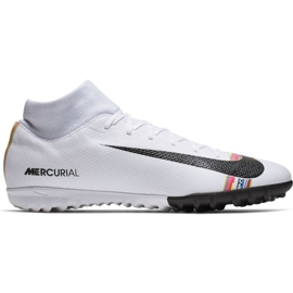 Nike Mercurial Superfly X 6 Academy Tf M AJ3568-109 chaussures de football multicolore blanche Nike Mercurial Superfly X 6 Academy Tf M AJ3568-109 chaussures de football multicolore blanche