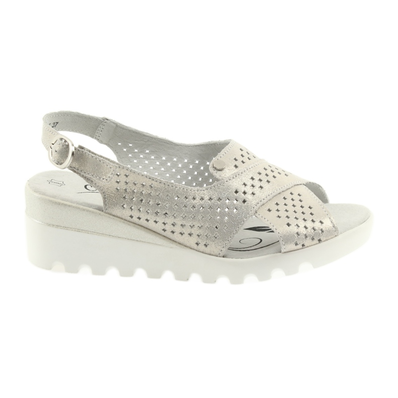 Sandales dorées pour femmes sur le coin Filippo 729 d'or