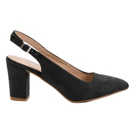 Escarpins en daim VINCEZA le noir