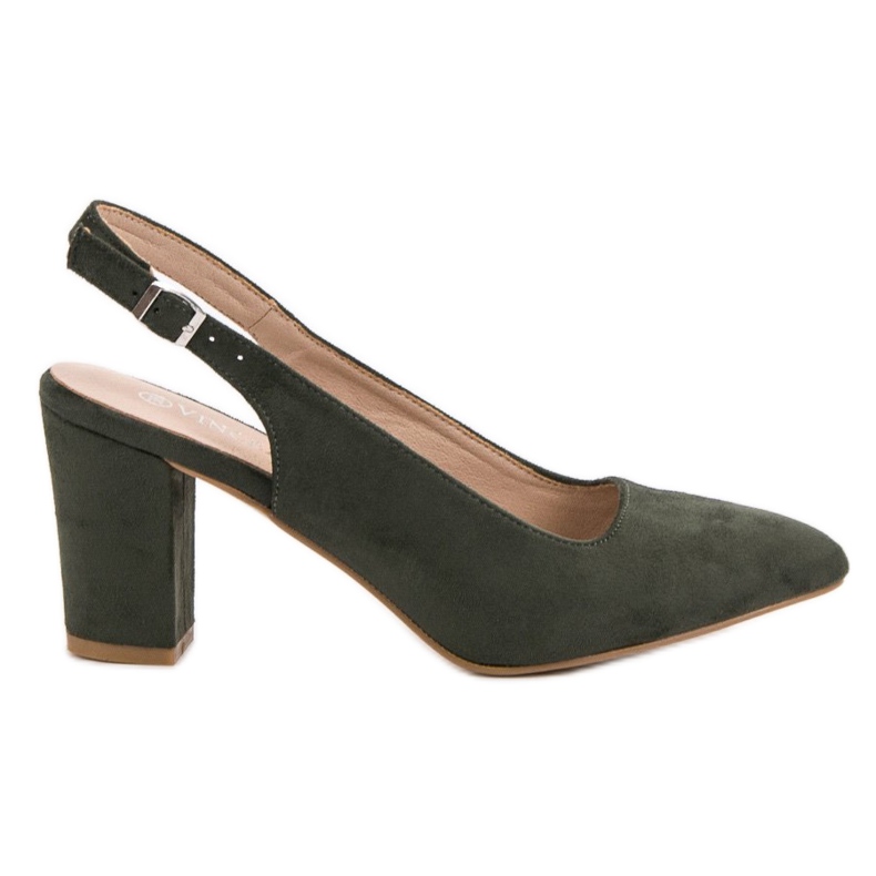 Escarpins en daim VINCEZA vert