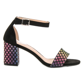 Sandales à la mode VINCEZA le noir multicolore