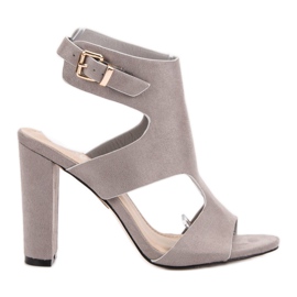 Seastar Sandales en daim élégantes gris