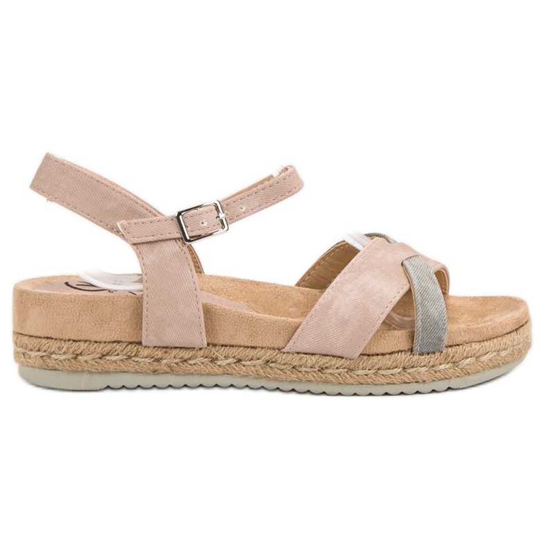 Kylie Sandales espadrilles rose