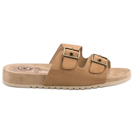 Kylie Chaussons Marrons Classiques brun