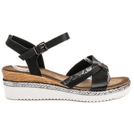 Evento Sandales noires sur compensées