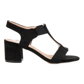 Evento Sandales à enfiler sur un poteau noir