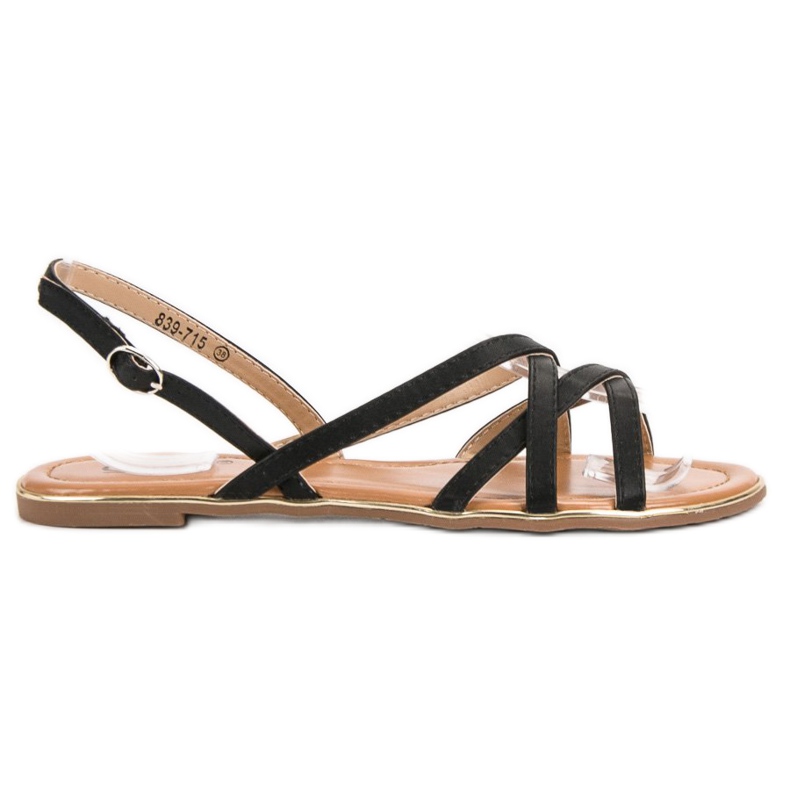 Cm Paris Sandales noires le noir