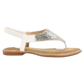 Encor Sandales blanches de tongs Encor Sandales blanches de tongs