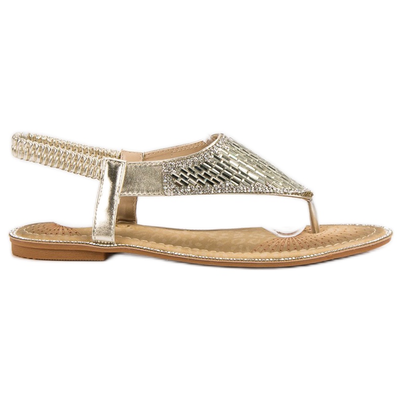 Encor Sandales japonaises dorées d'or Encor Sandales japonaises dorées d'or